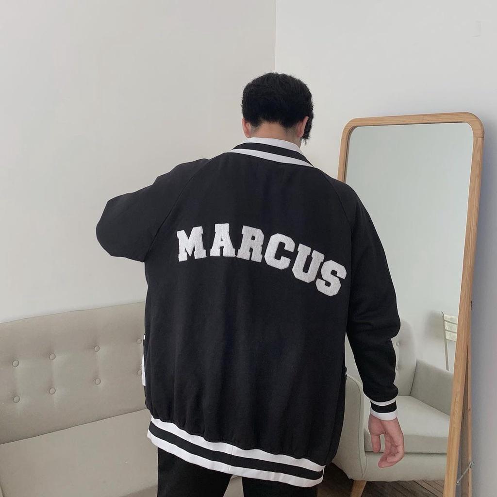 Áo Khoác Nỉ Cardigan MARCUS Form Rộng Unisex Nam Nữ Style Hàn Quốc Oppa Ulzzang KUN