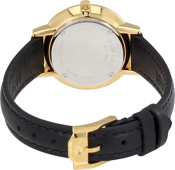 Đồng Hồ Nữ Dây Da Movado 0607095 (28mm) - Đen