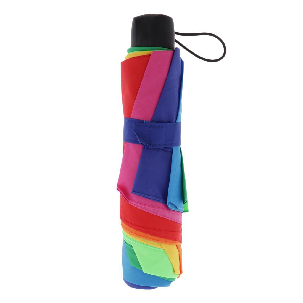Rainbow 3 Fold Handle Fully automatic umbrella with  Strong Windproof