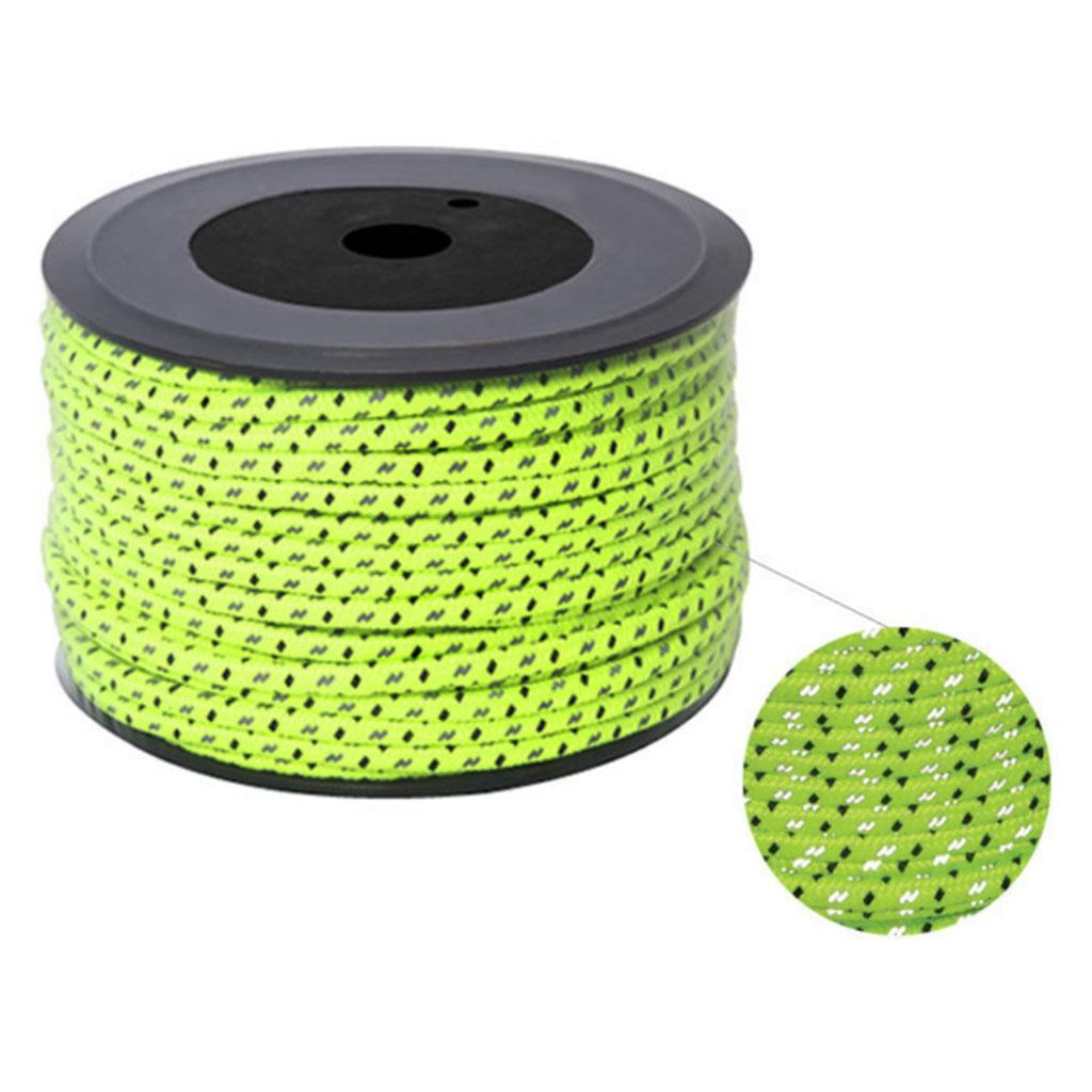Reflective Guyline Camping Tent Rope Guy Line Cord Paracord Clothesline