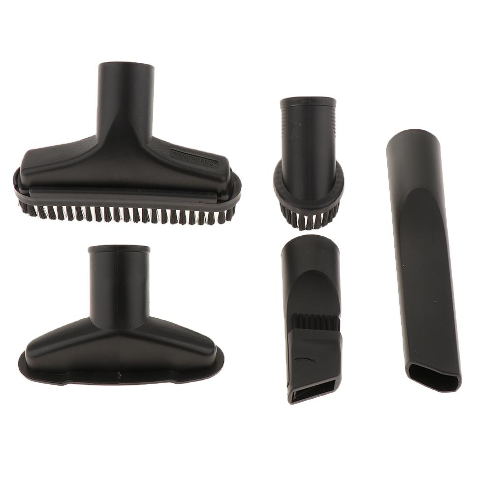 5pcs Vacuum 1-1/4" Cleaning Kit - Crevice, Upholstery Brush, Dust Brush Tool