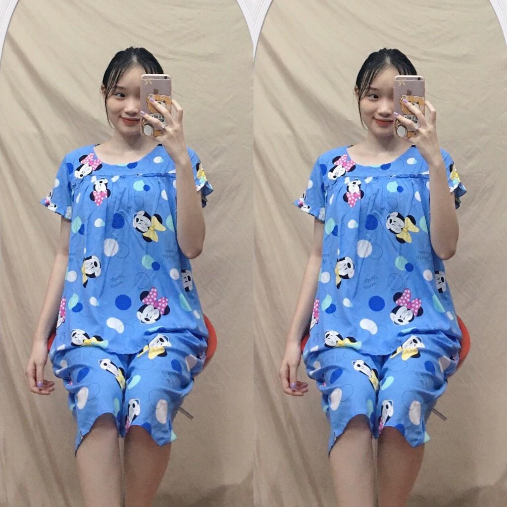 Bộ bầu mặc nhà chất lanh siêu mát freesize từ 40-68kg - Tổng kho váy bầu
