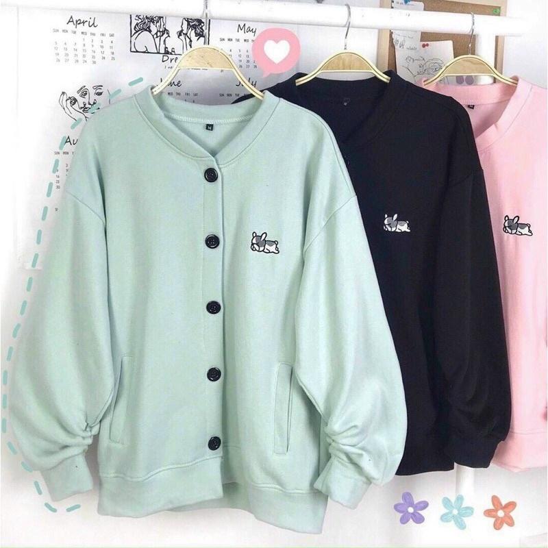 Áo Khoác Nỉ Ngoại Bông Dày Dặn Form Rộng_Không Xù Lông_Áo Khoác Unisex Nam Nữ Ok