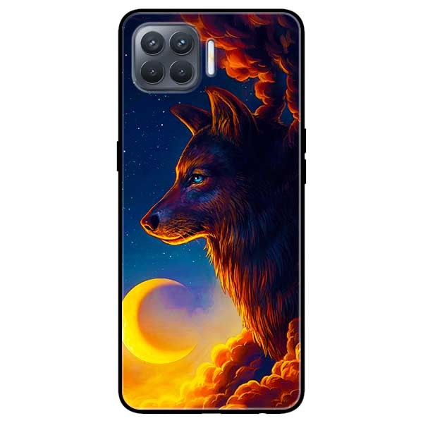 Ốp lưng dành cho Oppo A93 - F17 Pro mẫu Sói Và Mặt Trăng