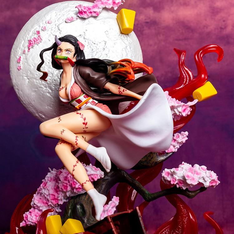 Mô hình figure cỡ lớn Nezuko Kamado 35cm trong anime Kimetsu no Yaiba demon slayer đồ chơi trẻ em thanh gươm duyệt quỷ