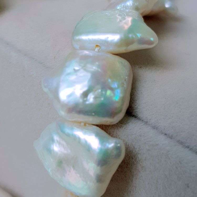 Vòng Cổ Ngọc Trai Tự Nhiên Cao Cấp - Chuỗi Đơn Hoa Baroque - Trang Sức Cô Tấm - BARON PEARL - CTJ3911 - Trắng
