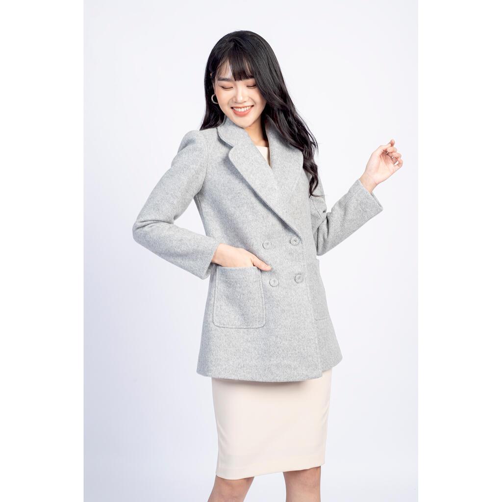 Măng tô dạ, dáng xuông MMOutfit M-MT060721012