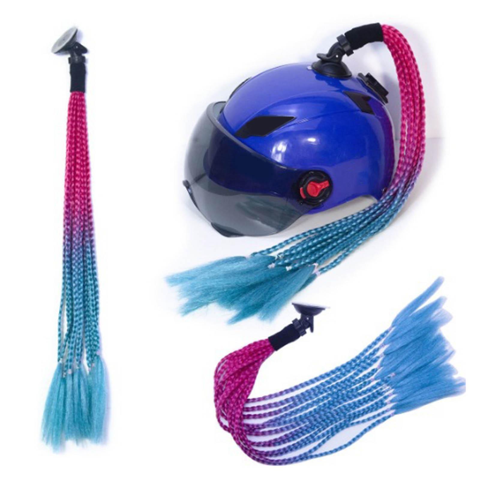 2Pcs Helmet Braids Ponytail Ponytail Braid Decoration