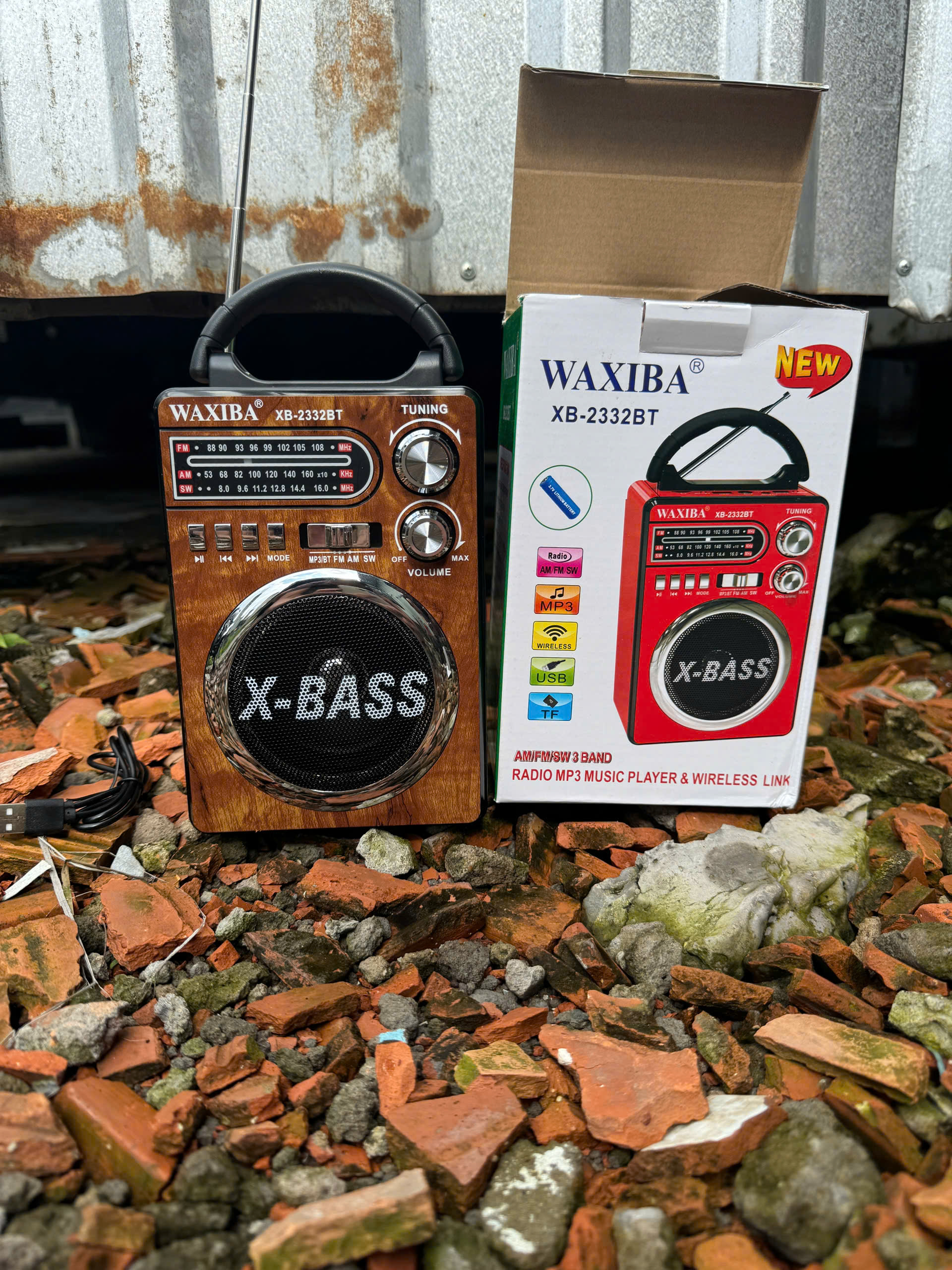 [ PHIÊN BẢN GIỚI HẠN ƯU ĐÃI CỰC LỚN ] Đài Radio XB 2332 BT Mini Đa Chức Năng – Hỗ Trợ Sóng FM/AM, Thẻ Nhớ, Bluetooth Nghe nhạc nghe đài mọi nơi hàng chính hãng