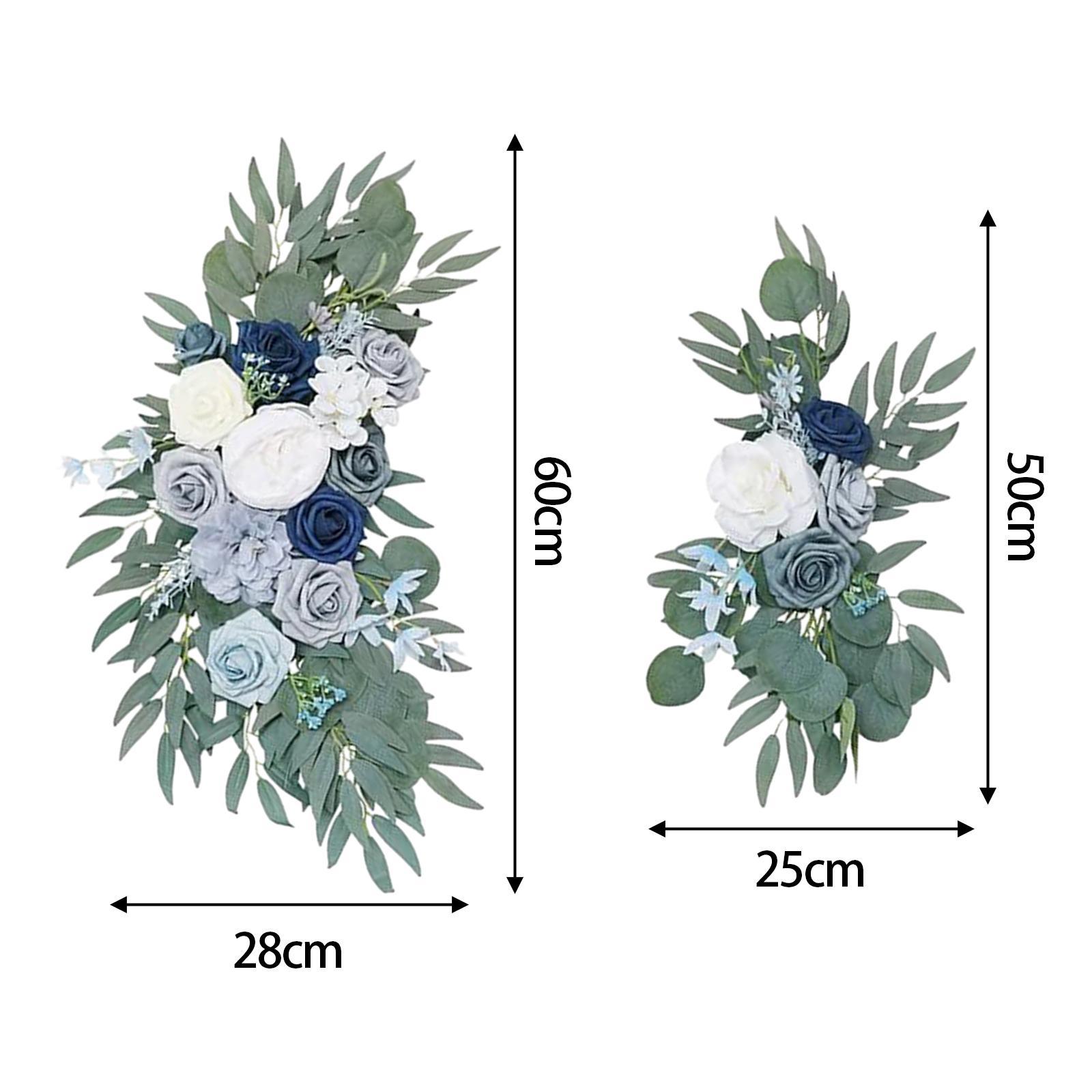 Wedding Arch Flowers Reception Backdrop Floral Rustic Handmade Flower Garland Welcome Ceremony Sign for Front Door Home