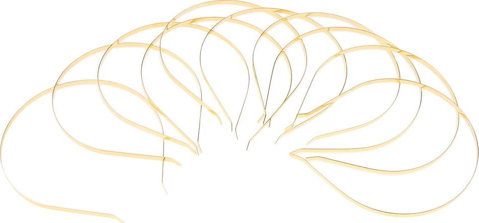 Set 10 Gọng Băng Đô Kim Loại Trơn DIY Tiện Lợi