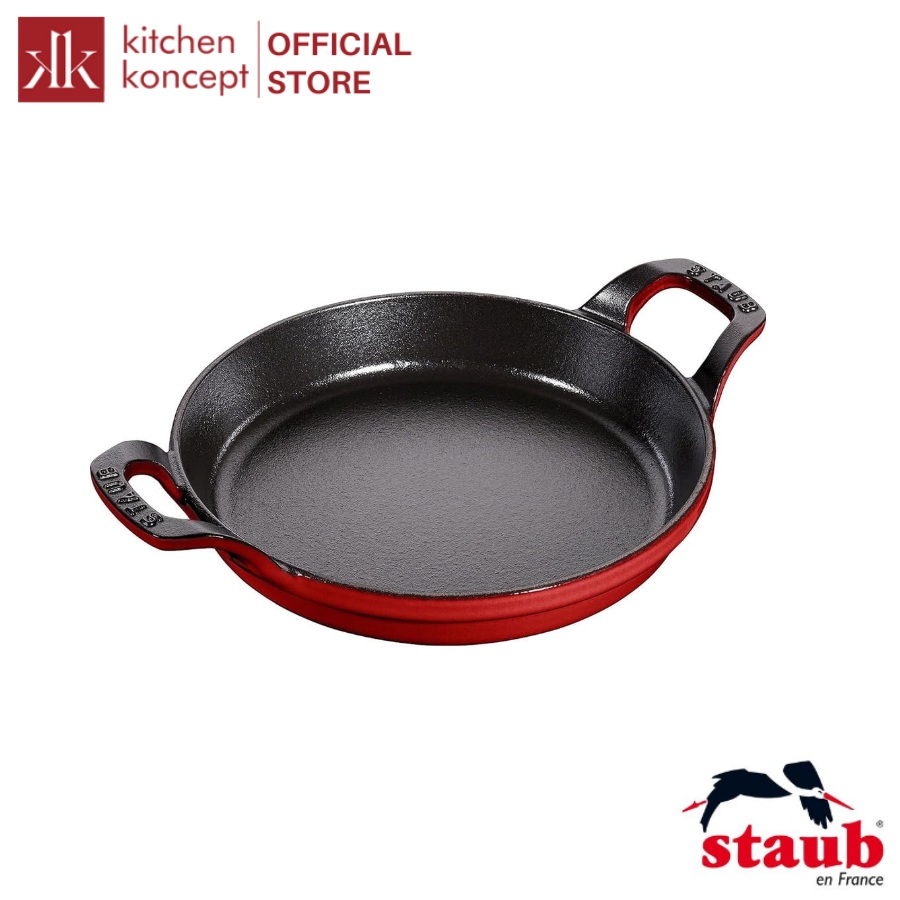 Khay Gang Tròn STAUB - Màu Đỏ Cherry - 20cm