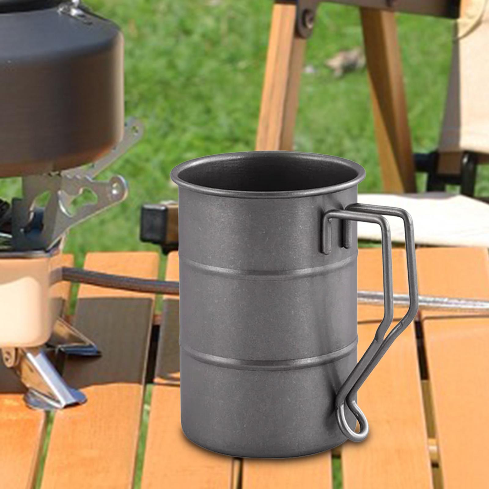 Coffee Mugs Tea Mugs Drinkware Reusable Portable 350ml Drinking Cup Camping Cup for Outdoor Home Office Hiking Picnic Fishing