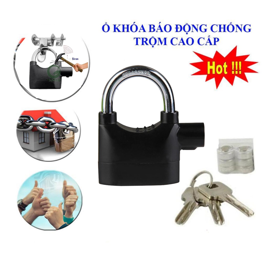 Khóa chống trộm có còi hú báo động Alarm Lock