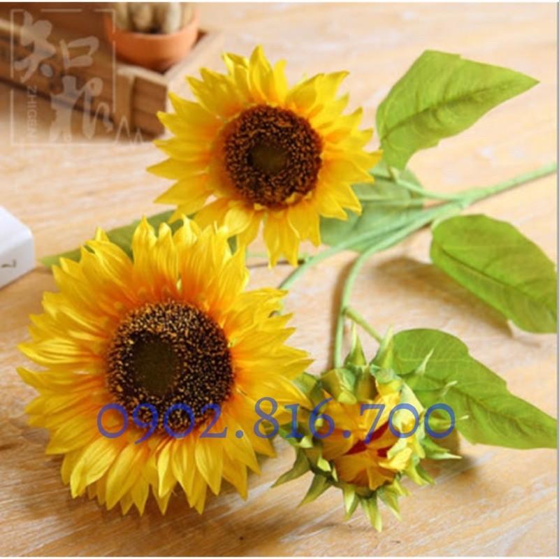 1 cành hoa hướng dương đại đẹp như thật