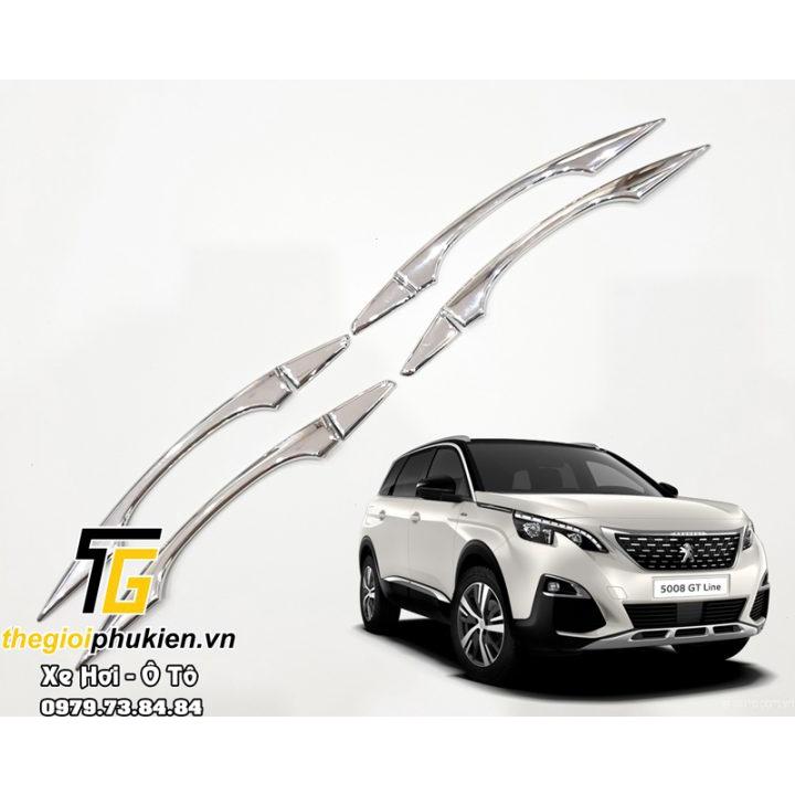 Ốp tay nắm, hõm cửa xe Peugeot 5008 mạ Crom