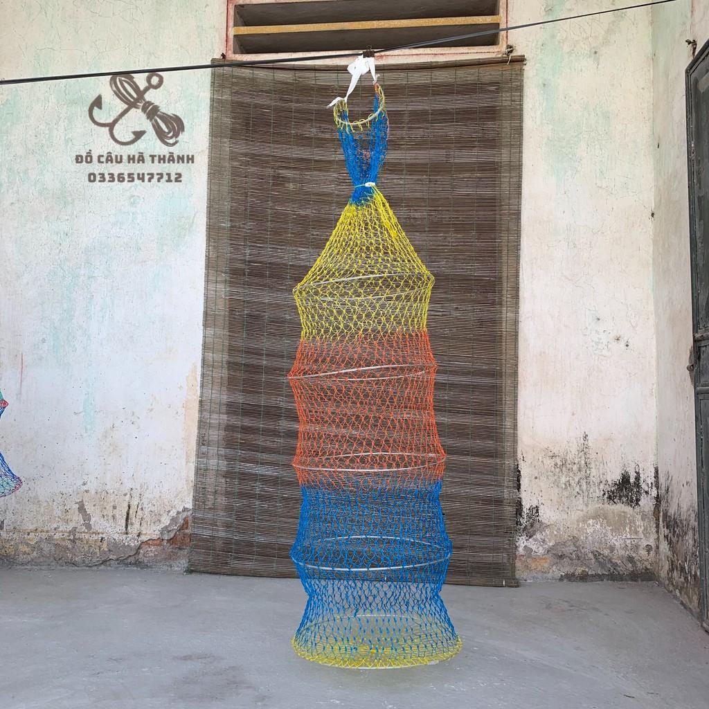 Giỏ đựng cá - rọng đựng cá, 3 - 4 - 5 - 6 vành sợi cáp, lưới đan tay chắch chắn