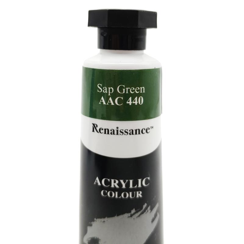 Hình ảnh Tuýp Màu Acrylic 45 ml - Renaissance #440 - Sap Green