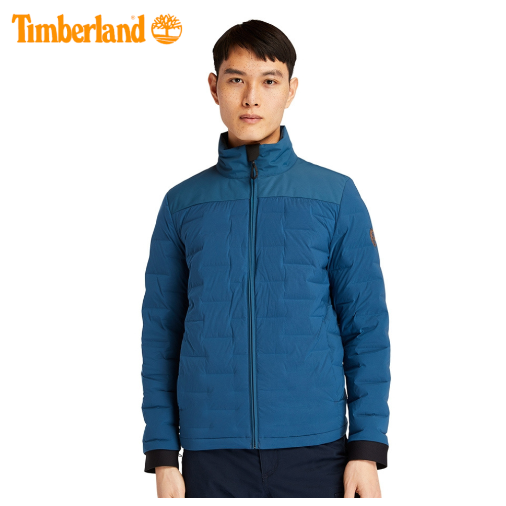 Original Áo Khoác Đông Nam Timberland New Mid Weight Down Jacket (Bear Head) Majolica Blue TB0A2G9PJR