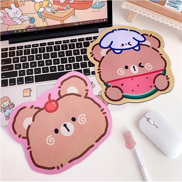 Mouse Pad, Miếng Lót Chuột Hình Gấu Brown Nhiều Mẫu Mới