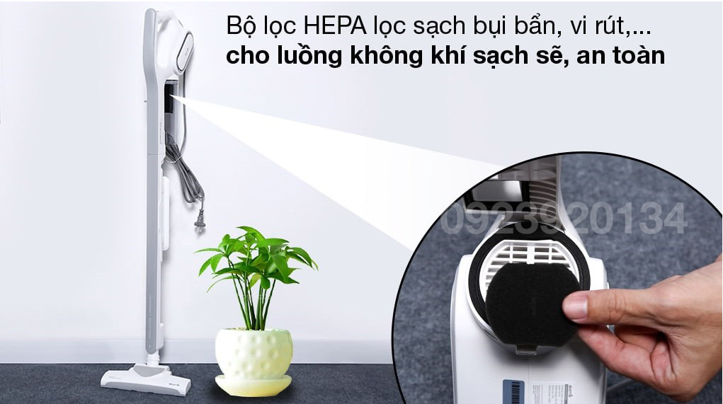 Máy hút bụi cầm tay, siêu khỏe 600w Deerma DX700