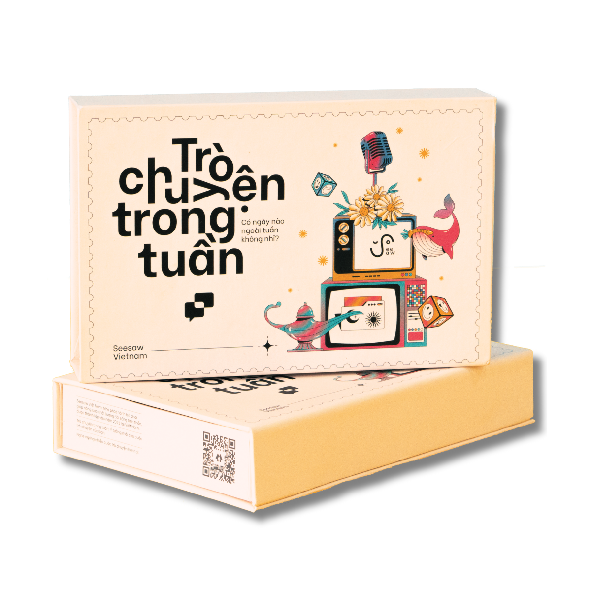 Boardgame Trò Chuyện Trong Tuần - Bộ thẻ Câu hỏi Trò chuyện và Thử thách Thú vị