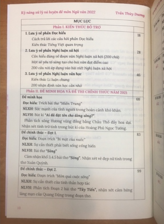 Sách - Kỹ năng xử lý và Luyện đề Môn Ngữ văn 2022