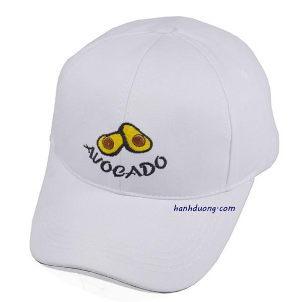 Mũ lưỡi trai Auocado thời trang nón kết trái bơ được may bởi khóa xịn không rĩ sét, chất liệu vải cotton thoáng mát