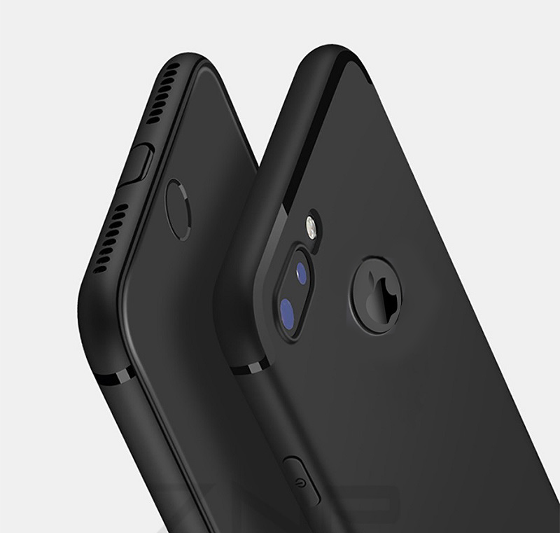 Ốp Lưng Silicon Dành Cho iPhone 7 Plus Có Khoét Hình Logo