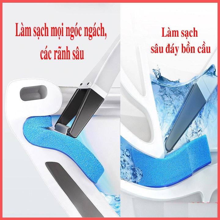 Cọ Bồn Cầu Toilet, Cọ Vệ Sinh Cao Cấp – Đầu Cọ Dùng Một Lần, Cây Gắp Tiện Dụng