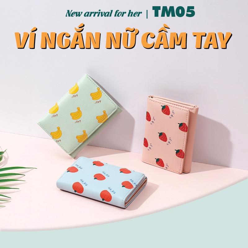 Ví nữ mini thời trang cầm tay cao cấp TAILIAN bỏ túi gấp 2 nhỏ gọn dễ thương da cực đẹp giá rẻ TM05