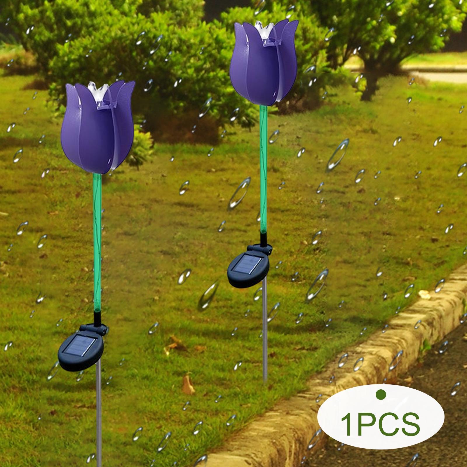 2pcs Solar Garden Lights for Yard Lawn Patio