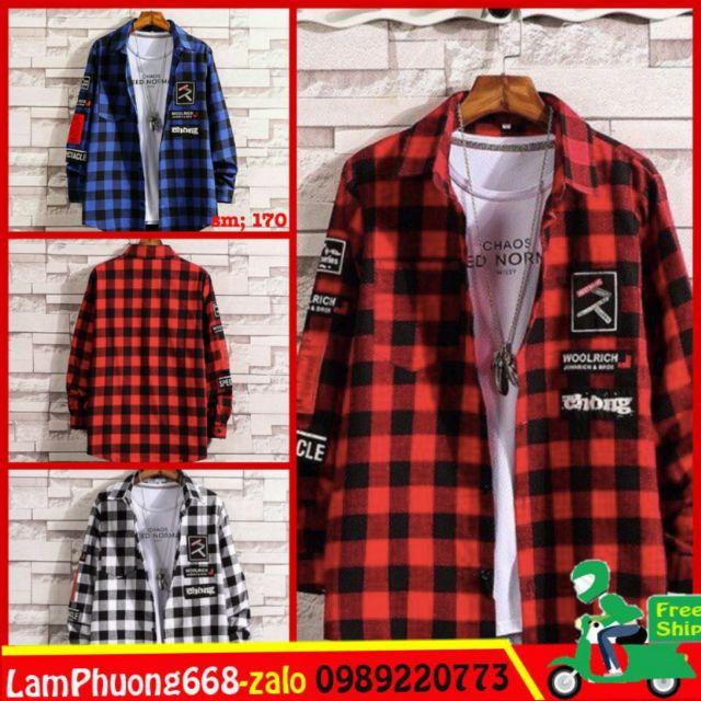 Áo Sơ Mi Flannel 3 Màu