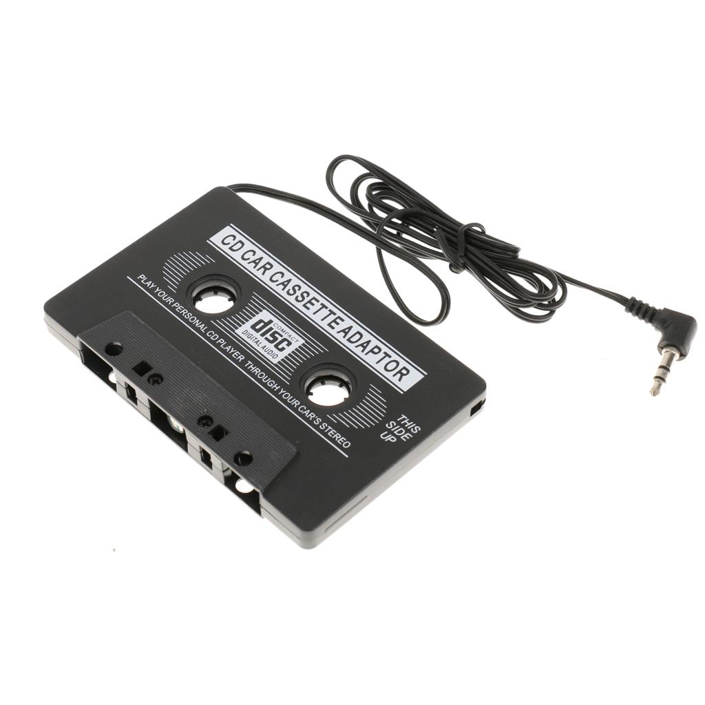 3.5mm AUX Car Audio Cassette Tape Adapter Transmitters for IPhone MP3 Black