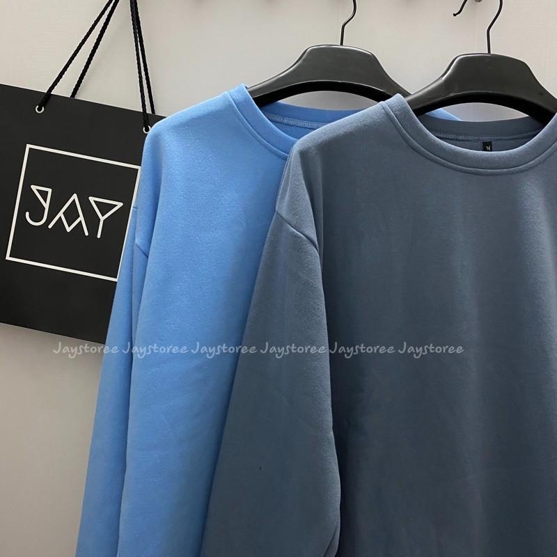 Áo Sweater nỉ bông Trơn Unisex (16 màu) ️Nam nữ Unisex ️ Jaystoree