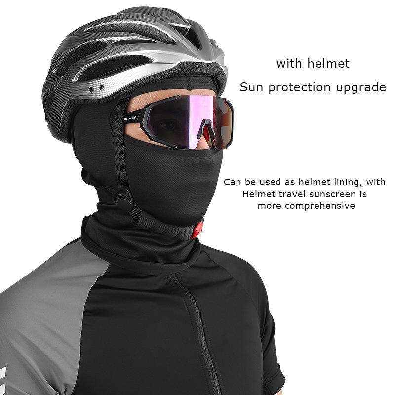 WEST BIKING Balaclava Xe đạp Đi xe đạp Mũ du lịch Che mặt chống bụi Mũ chống nắng Mũ trùm đầu thể thao chống gió Mặt nạ chống nắng Màu sắc: Đen