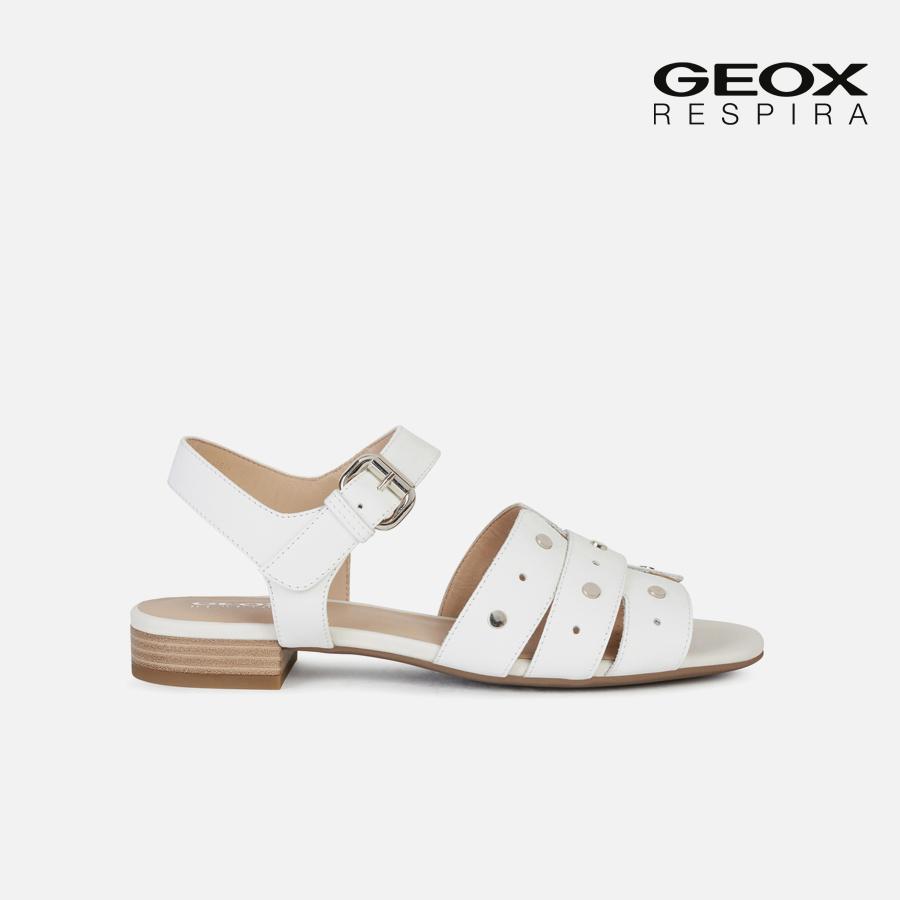 Giày Sandal Nữ GEOX Wistrey S. C Smo.Lea WHITE