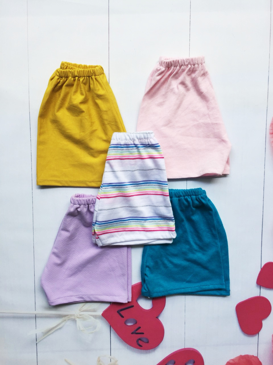 Combo 5 quần trẻ sơ sinh và trẻ nhỏ (3-15 kg) - Cotton thiên nhiên