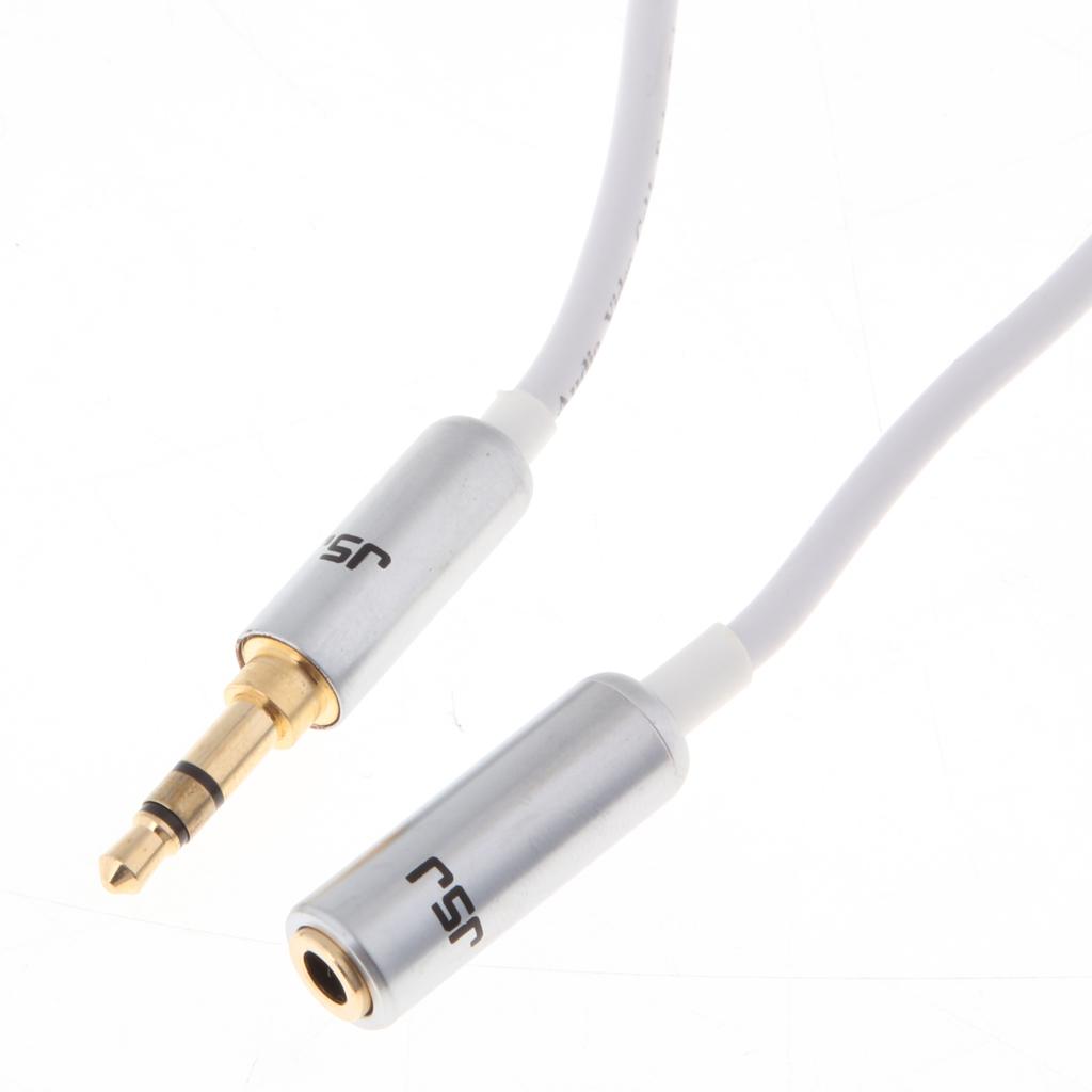 3.5mm Male To Female Auxiliary Stereo Audio Headphone Jack Extension Cable