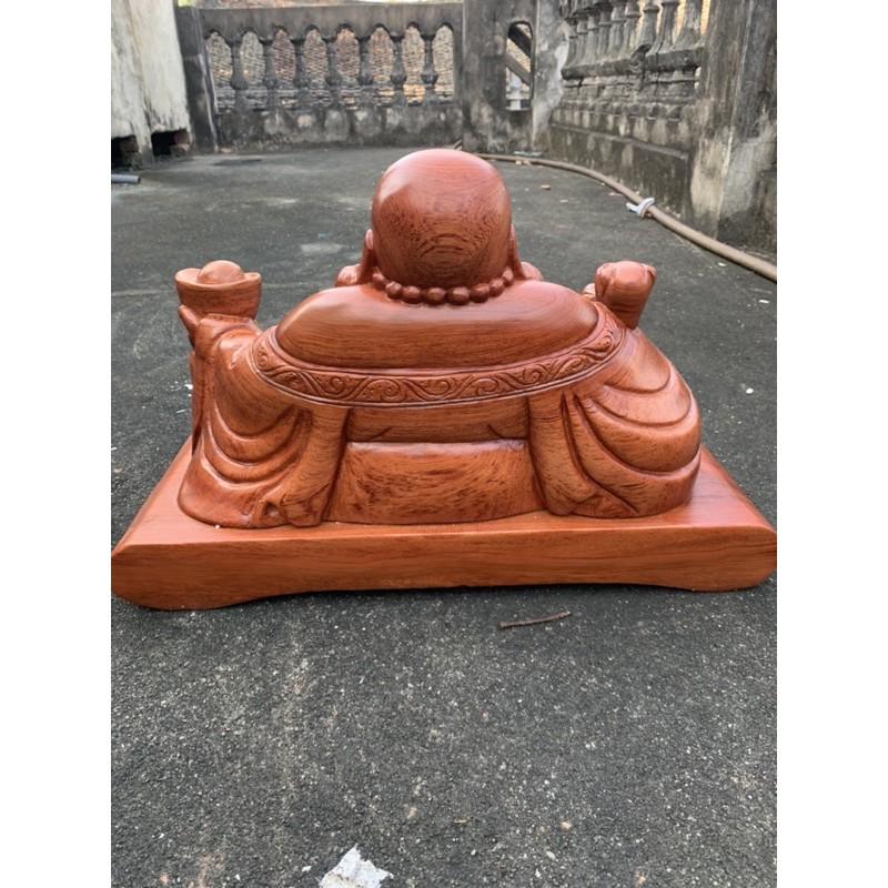 Di lặc ngồi gỗ hương ngang 50cm