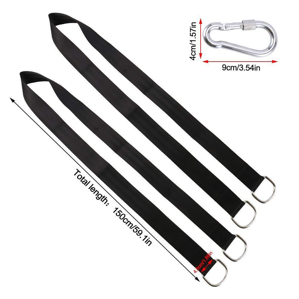 1 Cây Đu Treo Bộ Võng Dây Dây Móc Đa Năng 350 KG Tải Trọng Cắm Trại Đi Bộ Đường Dài Võng Treo Dây