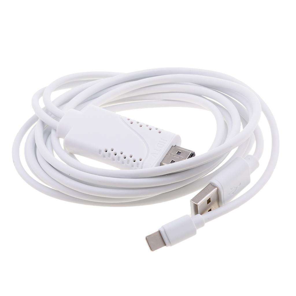 HDMI TV USB Cable Video Adapter Dongle Wire For iPhone 5 6 7 8 Plus X