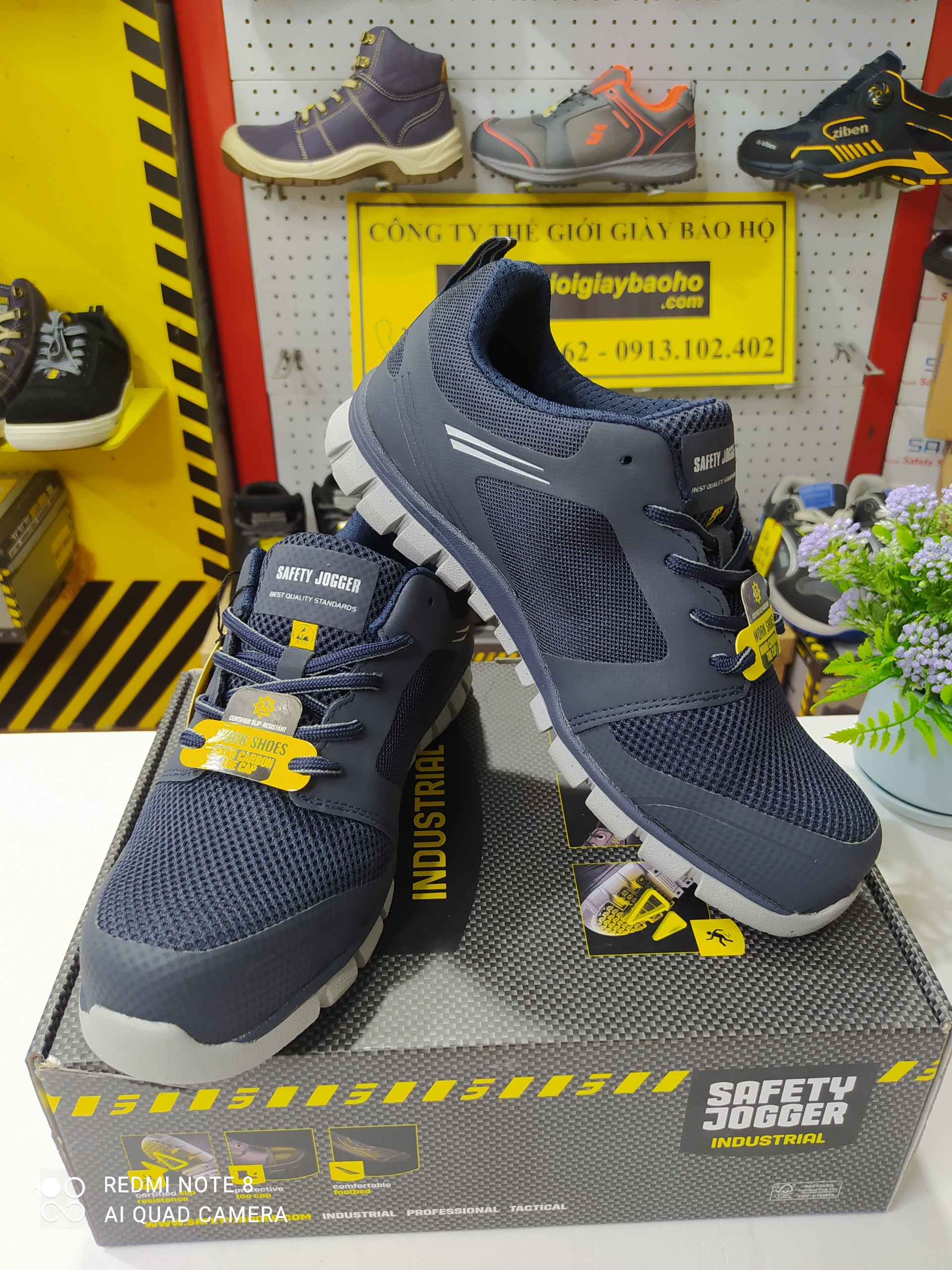 [Hàng Chính Hãng] Giày Bảo Hộ Safety Jogger Ligero, Da Chất Lượng Cao, Đế Chống Trượt, Chống Tĩnh Điện, Chống Sốc