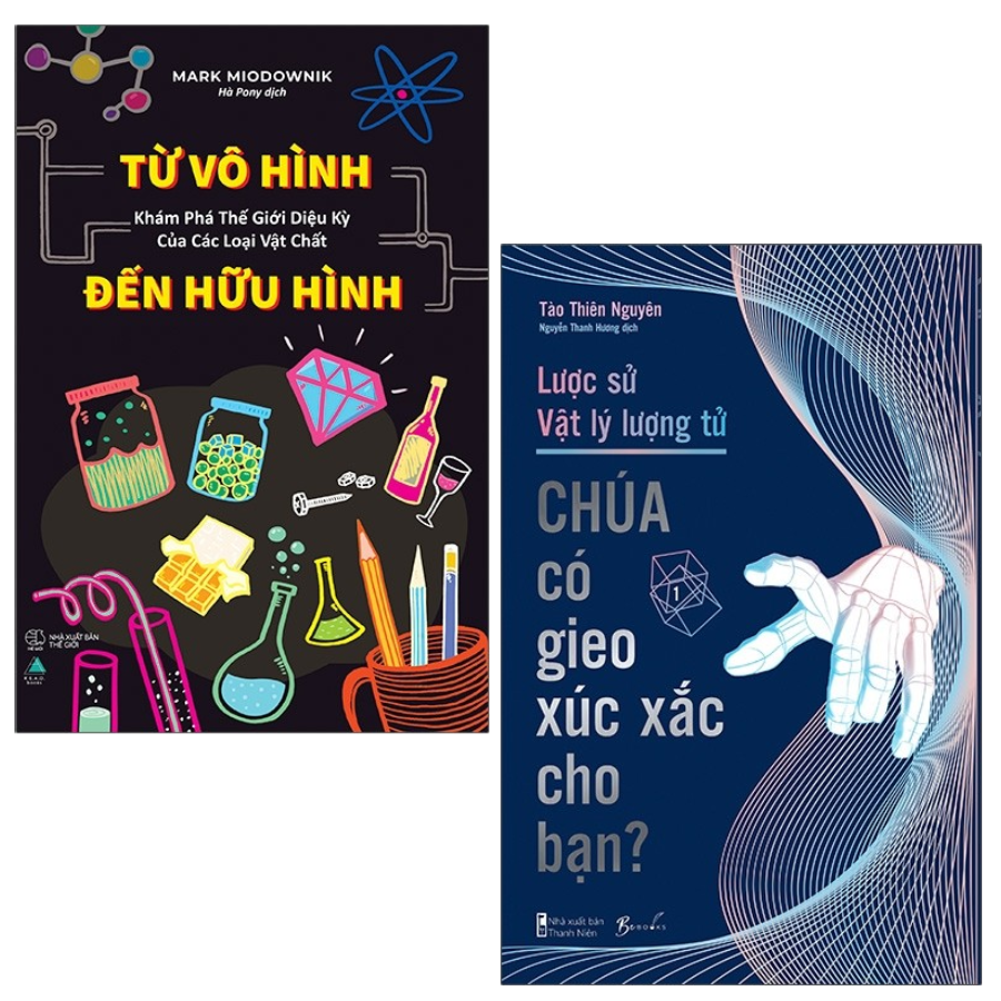 Combo Lược Sử Vật Lý Lượng Tử - Chúa Có Gieo Xúc Xắc Cho Bạn? vá Từ Vô Hình Đến Hữu Hình - Khám Phá Thế Giới Diệu Kỳ Của Các Loại Vật Chất -sổ tay