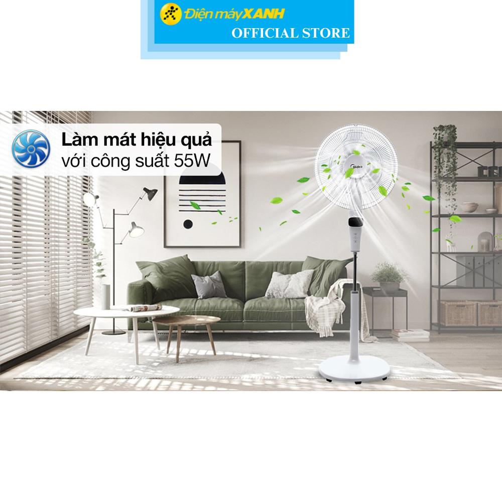 Quạt đứng Midea 5 cánh DC inverter FS40-15DR 55W - Hàng Chính Hãng