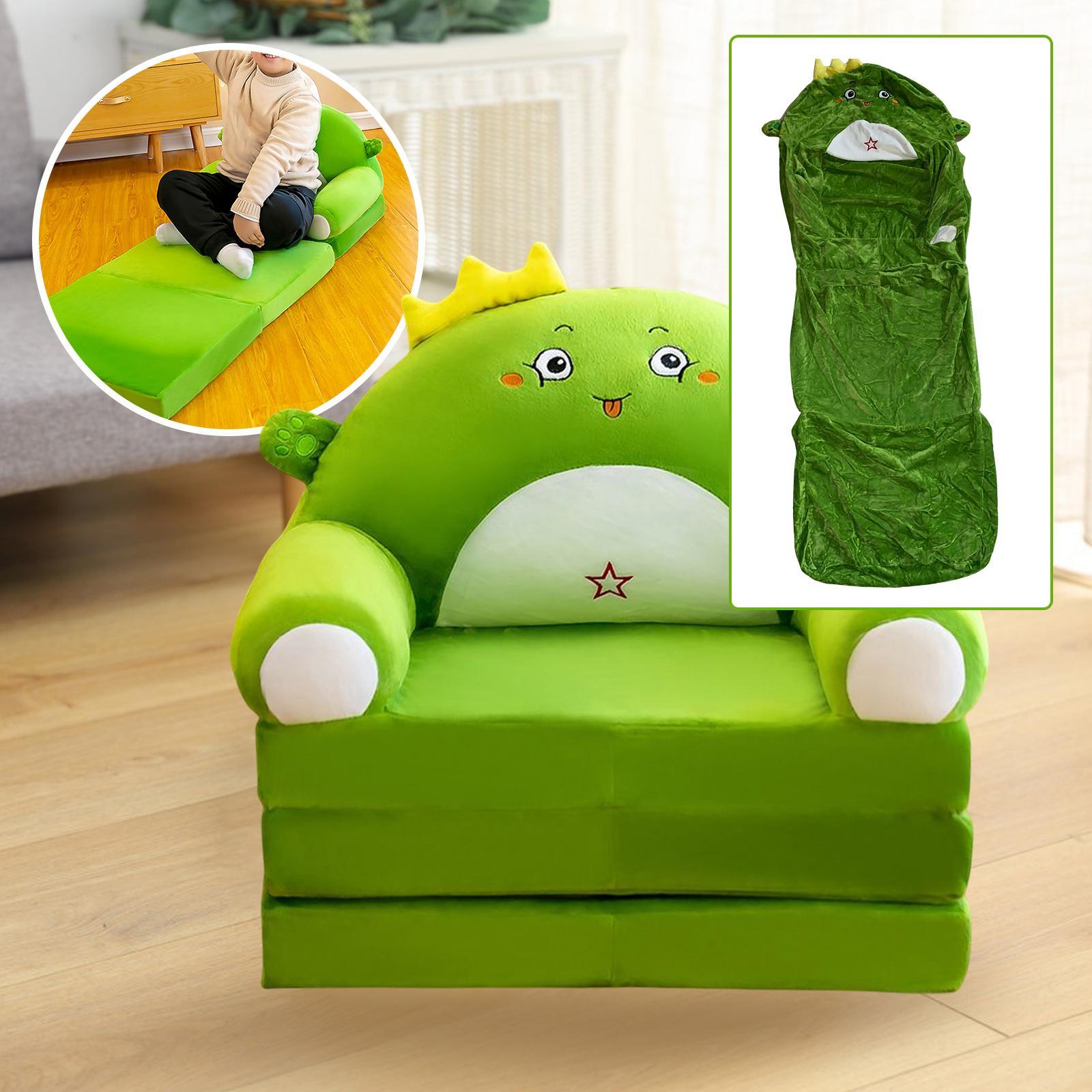 2 Toddler Foldable Kids Sofa Armchair Slipcover Washable for Living Room