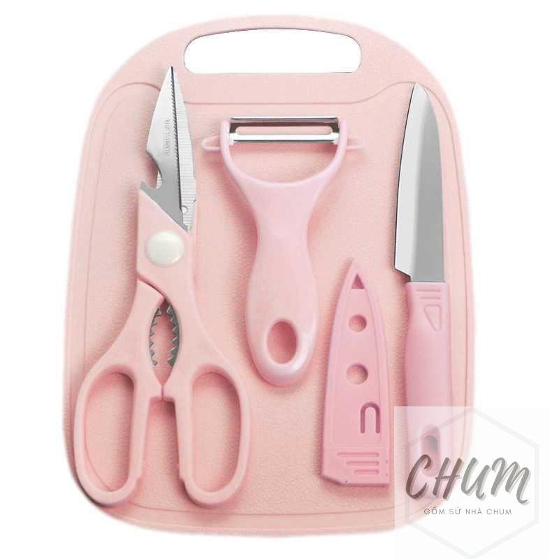 Bộ dao thớt mini chế biến đồ ăn dặm cho bé