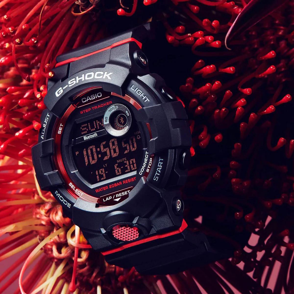 Đồng Hồ Nam Dây Nhựa Casio G-Shock GBD-800-1 Bluetooth - Đếm Bước Chân - Đo Lượng Kcalo Đã Đốt