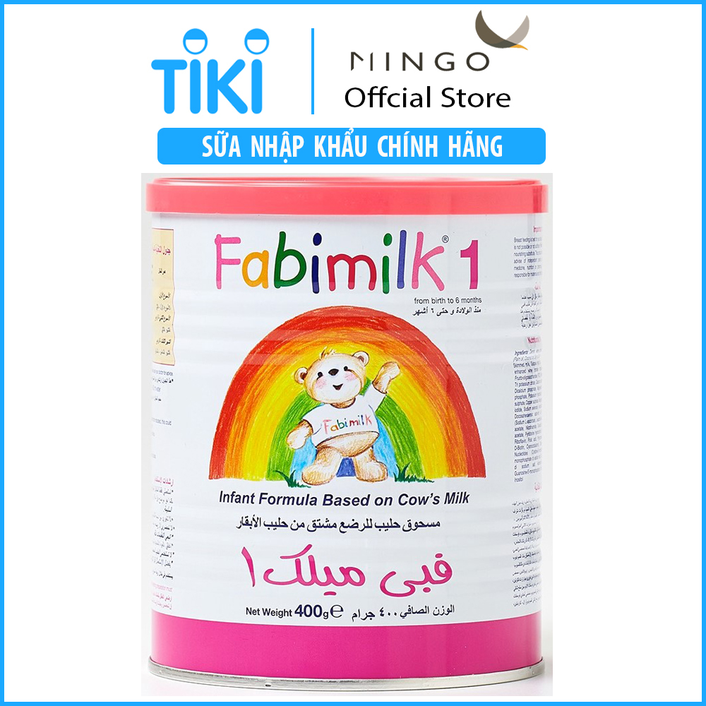 Sữa bột Fabimilk số 1 400g (0-6 tháng) - Nhập khẩu Vương quốc Anh