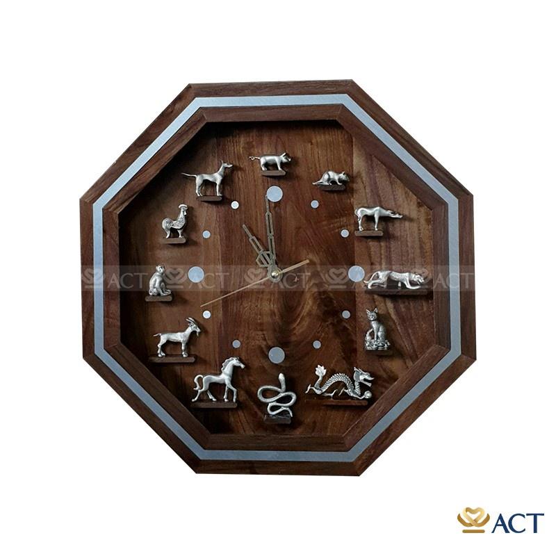 ĐỒNG HỒ 12 CON GIÁP PEWTER 8 CẠNH